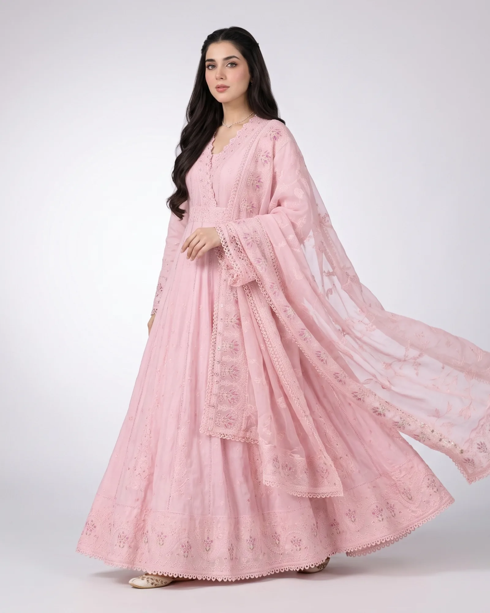 Dark Pink Barish Long Dress